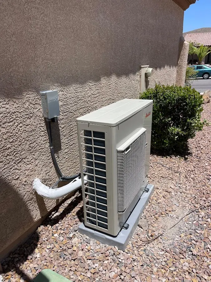 Residential air conditioning condenser unit in Pocatello